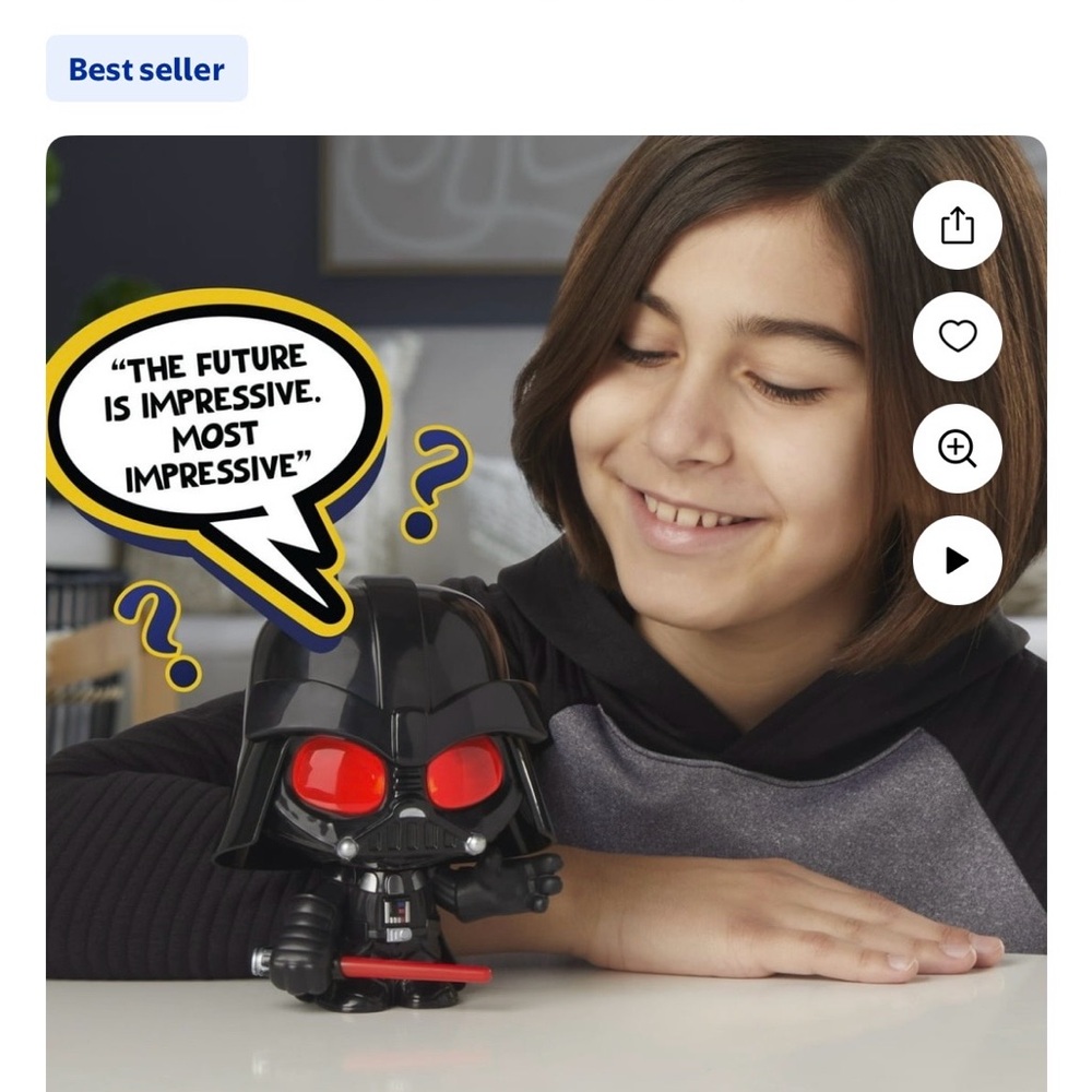 Star Wars Force N Telling Vader Toy - Black and Red - Picture 2 of 4